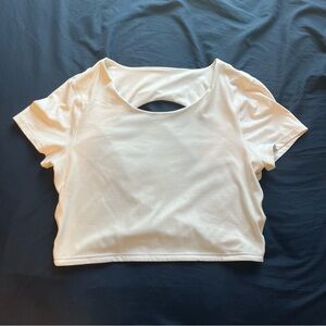 Offline by Aerie Cropped Open Back Workout Top